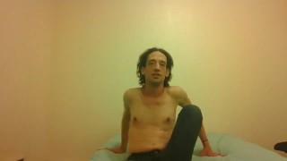 Topless Transgirl Trying to Rotate Arms 360°