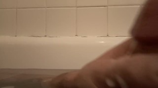 Cumming in the bubbles