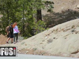 MOFOS - Big tit ginger Pepper Hart fucks outdoors