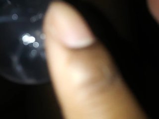 Just a little post play sticky juice.  )