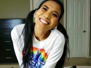 Pinay Teen Sucks and Fucks Stepdaddy for Money