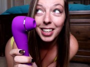 Preview 3 of Toy Testing- Clitoral Sucking Vibrator