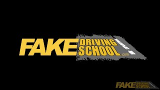 Fake Driving School Chloe Lamour gets her big tits out