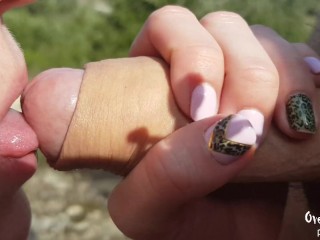 I invited sisters husband for a walk,and accidentally blew him