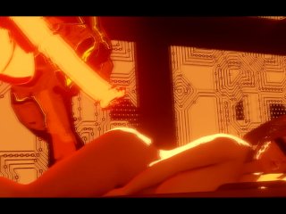 glowing, 3d, rough sex, anime