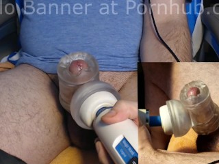 Wand,Quickshot and Humming Bird Hack vibrating Cum