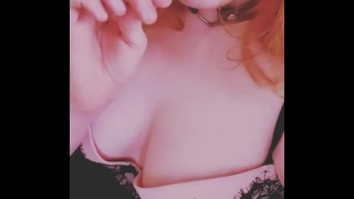 Red head sucks on lollipop 