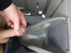 POV Transgirl In PortaPotty Too Nervous To Piss Outside on Cam For 1st Time