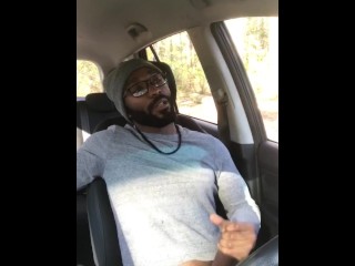 Horny Black Dude Stroke BBC & Cums in Public Trail - Pornhub Gay