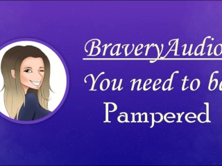 Screen Capture of Video Titled: You need to be pampered [Female voice][Romantic sex][Audio Only][ASMR]