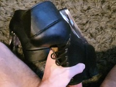 4K - Fucking worn pornstar(Katie Banks) boots until i can't hold it anymore