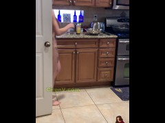 CirenV, Hot wife, naked, cooking...