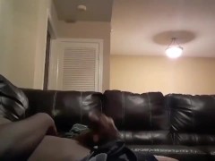 Quick wank before roommate gets home 