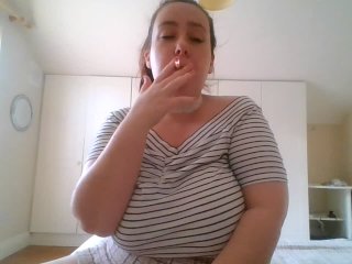 smoking, chubby, bbw, solo female