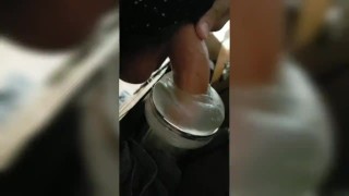 Fucking The Fleshlight While Loudly Moaning On The Couch-Omg
