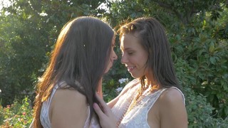 Leons TV Two Young & Hot College Lesbians Outdoors Running Wild And Love Each Other