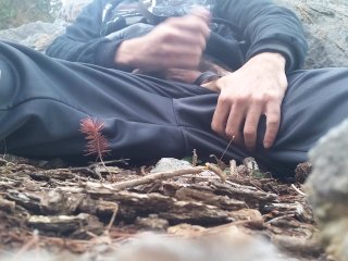 almost caught wanking at forest