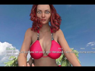 redhead, fetish, visual novel game, milf