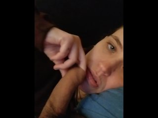 Luxuriant blowjob and_foreskin job while watching Chernobyl