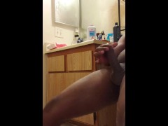 Ebony BBC cumshot
