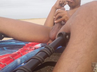 Beach Masturbation | being Watched by Strangers Hard Cock