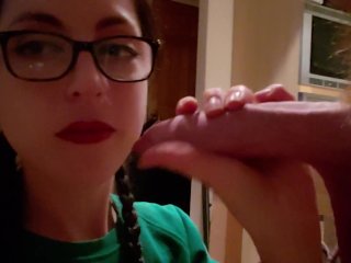 Pulling His Foreskin Back As Far As It Will Go