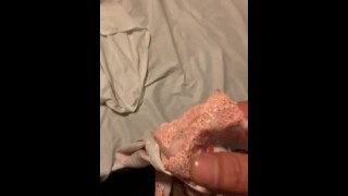 Stole mommy’s used panties and nutted all over them