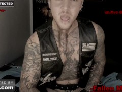 leather devil worship intense webcam session