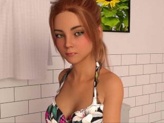 babe, gameplay, role play, pc gameplay, small tits