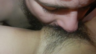 Lick Her Youthful Hairy Pussy