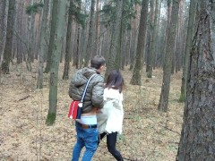 милфы гуляют в осеннем лесу, красивый минет, сперма в рот - Screenshot 11 of 16 - Stepmom
