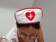 Preview 6 of Asian Chinese Nurse Giving a Lovely Blowjob to her Patient (JUNE LIU) ( 刘玥)