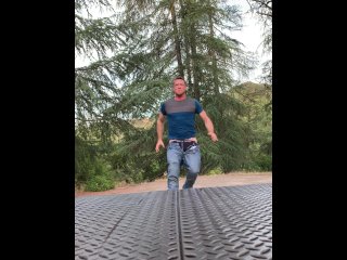 Pierce Paris Doing The Running Butthole Challenge In Public