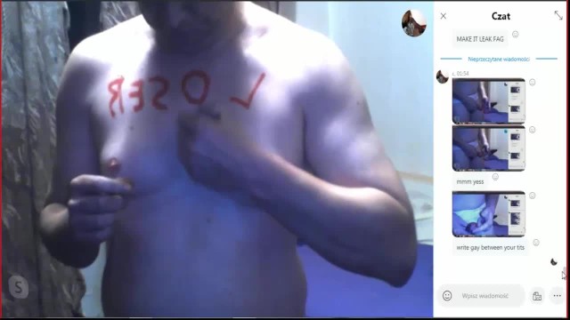 Skype Webcam Naked - Trailer of Loser Fag Humiliation on Skype Webcam - Pornhub.com