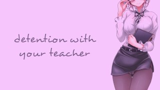 Teacher Series SOUND PORN English ASMR Detention With Your Teacher