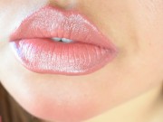 Preview 5 of Pouty Pink Lip Fetish: Touching up my Lipgloss