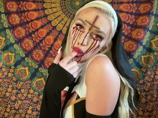 DEMON GIRL FUCKS HERSELF