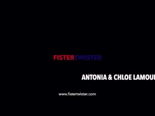 Big Tit Babes Enjoy Lesbian Fisting