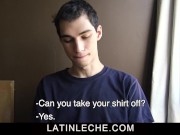 Preview 1 of LatinLeche- Horny Latin twink gets barebacked by POV camera man
