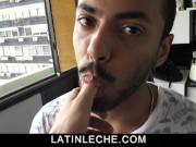 Preview 5 of Latin Leche- Sexy Tourist Milks Big Uncut Dick With Mouth