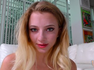 blonde petite pov, facial blast, hot blonde pov, pov big facial