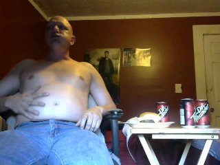 solo male, belly bloat, fat, exclusive