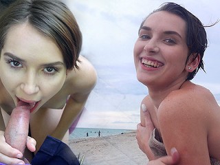 Natalie Porkman thanks Helpful Stranger with her Tight Teen Pussy