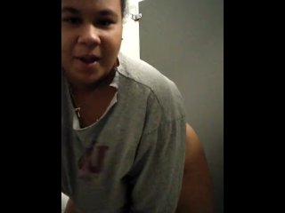 LIVE online in the PUBLIC BATHROOM!  Whos fun now?