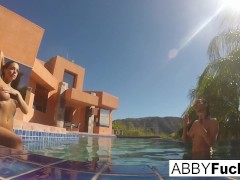 Behind the Scenes underwater fun with Abigail & Romi