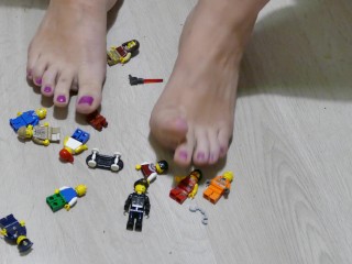 Footfetish Trambling Lego People