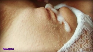 CUMSHOT Compilation - BEST- She Loves Rubbing HOT CUM over her SEXY Body