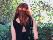 Preview 5 of Anal plus creampie with sports redhair teen in real public place