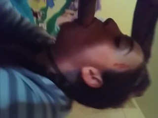 Hot loud Facefuck sloppy_cum in throat messy as_fuck