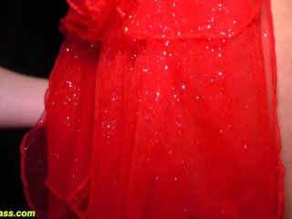 busty flexible milf toying with a glow dildo